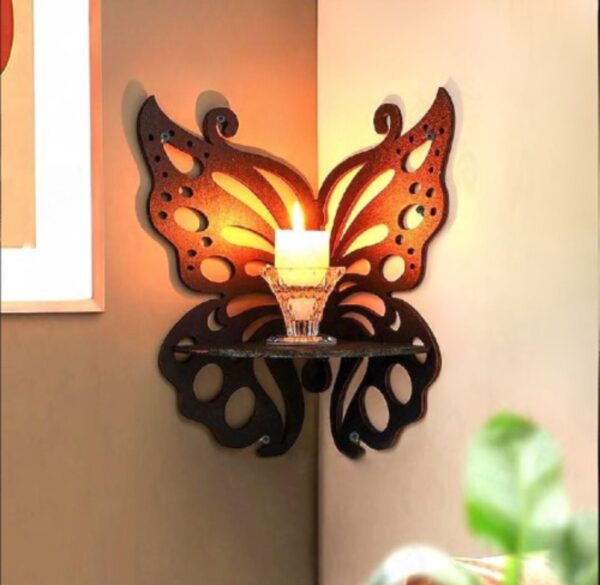 Butterfly Shaped Latest Corner Wall Shelf