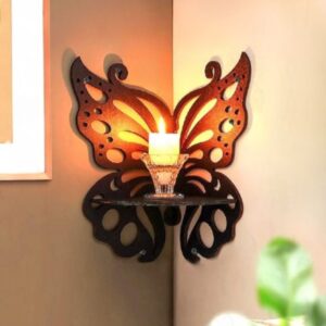 Butterfly Shaped Latest Corner Wall Shelf