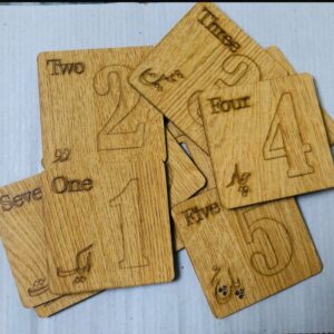 Alphabets Kids Wooden Stencils Drawing Kit - 26 Pieces & Numbers 1-10 Educational Wooden Toy