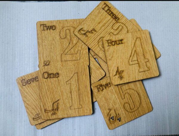 Alphabets Kids Wooden Stencils Drawing Kit - 26 Pieces & Numbers 1-10 Educational Wooden Toy