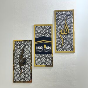 Premium Set Of 3 (Acrylic) Islamic Wall Art